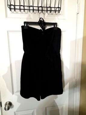 Old Navy Black Halter Neck Romper | Size Medium